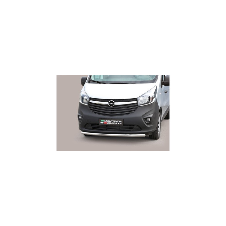 Bullbar Omologat RAR, Misutonida 4x4 Long Bar, Culoare Argintiu, Opel Vivaro 2014 - 2018 - EDK.ro