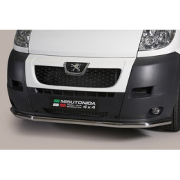 EC Homologated Bullbar, Misutonida 4x4 Long Bar, Color Black, Peugeot Boxer 2006 - 2013 - EDK.ro
