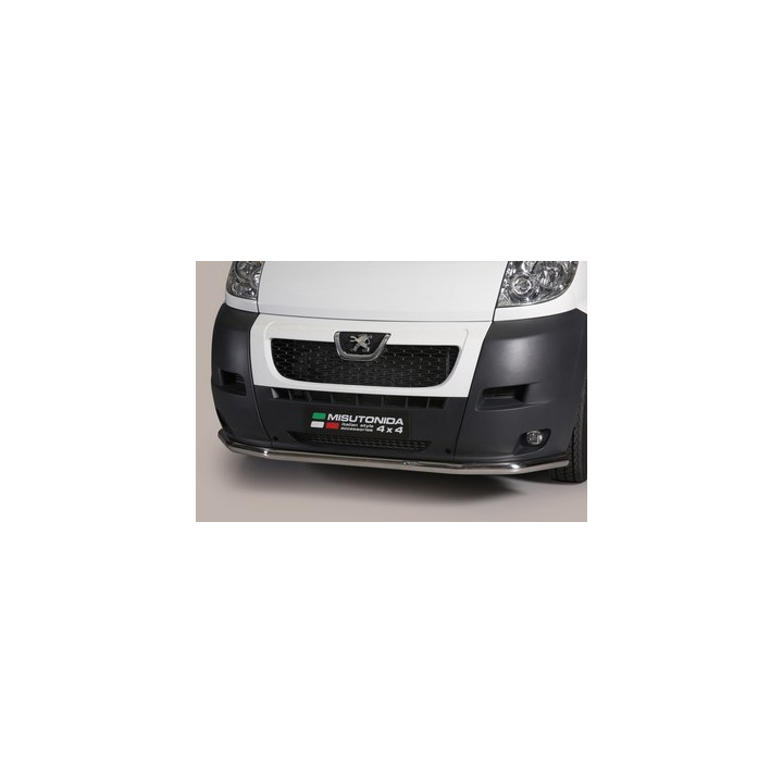 EC Homologated Bullbar, Misutonida 4x4 Long Bar, Color Black, Peugeot Boxer 2006 - 2013 - EDK.ro