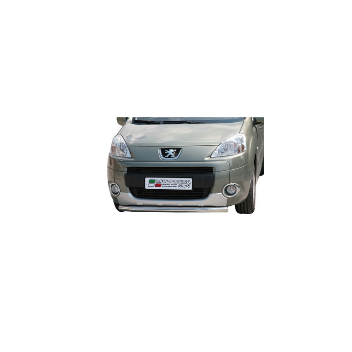 EC Homologated Bullbar, Misutonida 4x4 Long Bar, Color Black, Peugeot Partner - EDK.ro