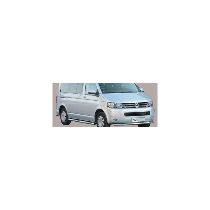 Bullbar Omologat RAR, Misutonida 4x4 Long Bar, Culoare Argintiu, Volkswagen Transporter T5 2010 - Prezent - EDK.ro