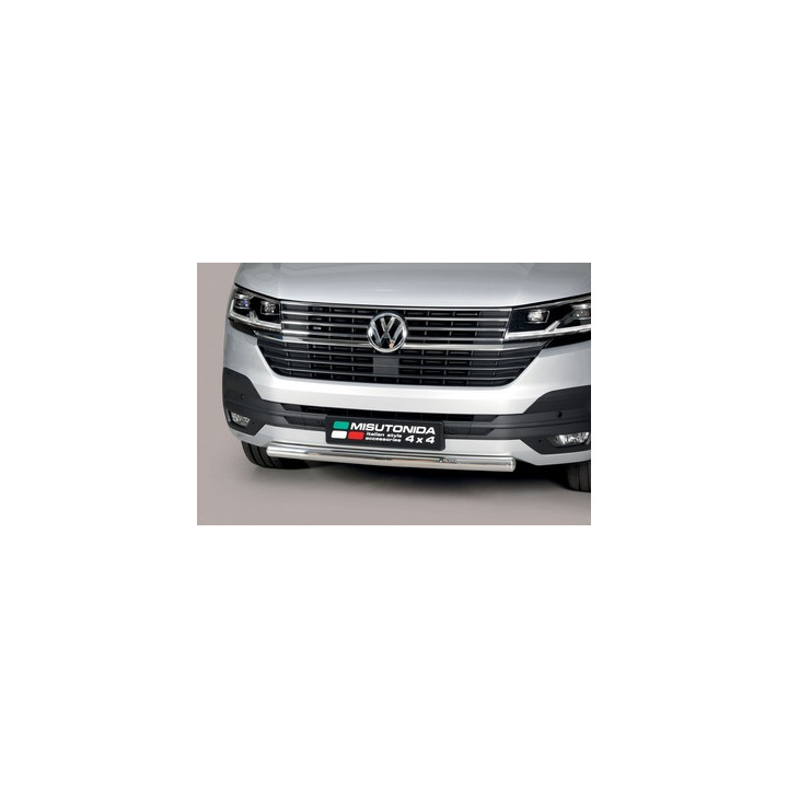EC Homologated Bullbar, Misutonida 4x4 Long Bar, Color Black, Volkswagen Transporter T6.1 2019 - 2021 - EDK.ro