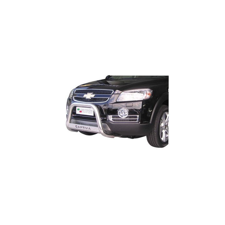 EC Homologated Bullbar, Misutonida 4x4 Medium Bar, Color Black, Chevrolet Captiva - EDK.ro