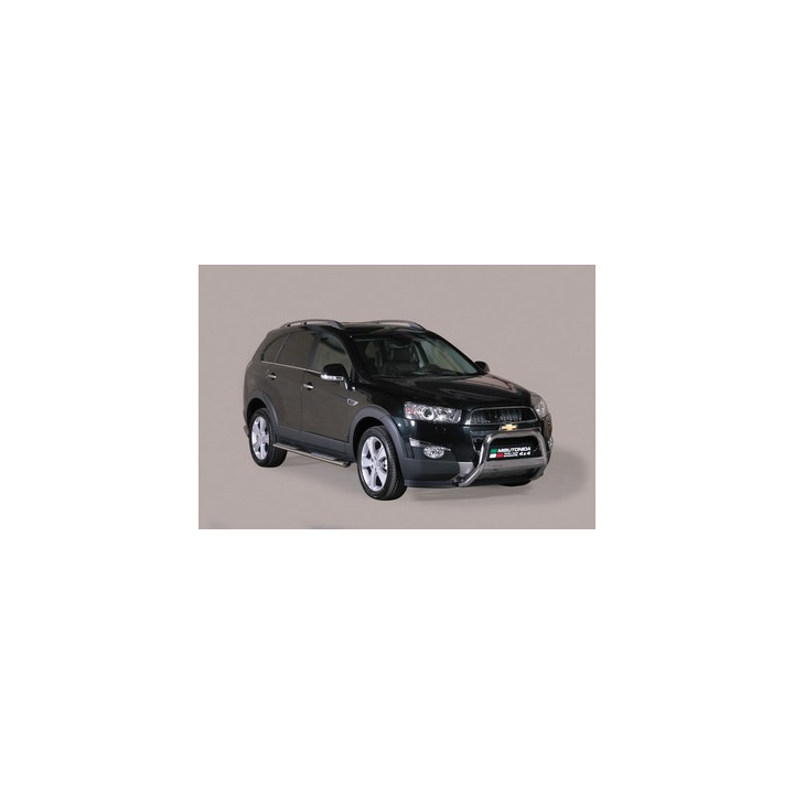 EC Homologated Bullbar, Misutonida 4x4 Medium Bar, Color Silver, Chevrolet Captiva - EDK.ro