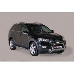 EC Homologated Bullbar, Misutonida 4x4 Medium Bar, Color Black, Chevrolet Captiva - EDK.ro