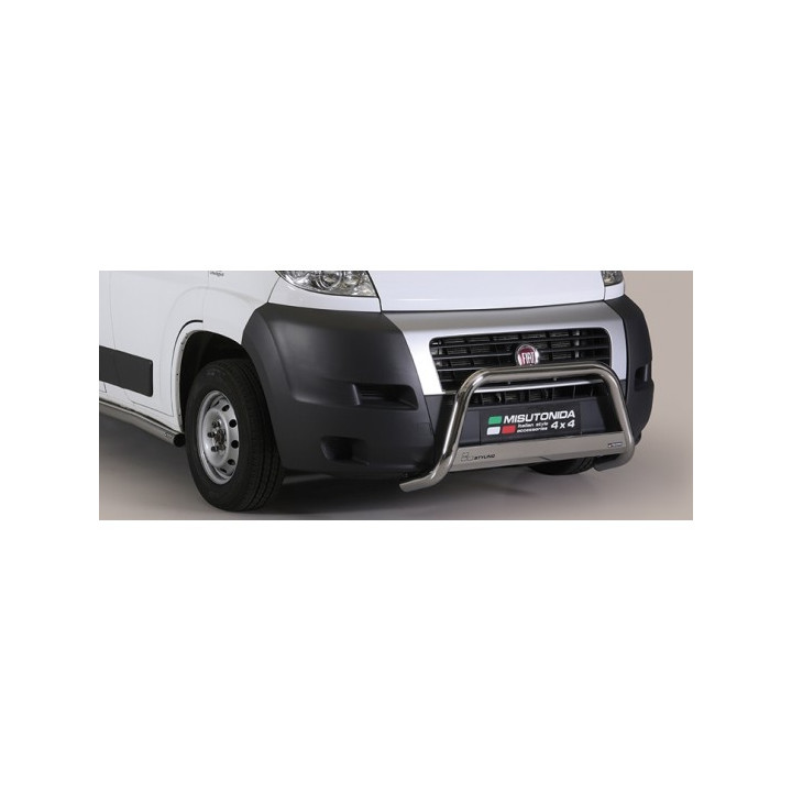 EC Homologated Bullbar, Misutonida 4x4 Medium Bar, Color Silver, Fiat Ducato 2006 - 2013 - EDK.ro