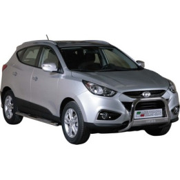 EC Homologated Bullbar, Misutonida 4x4 Medium Bar, Color Black, Hyundai ix35 - EDK.ro