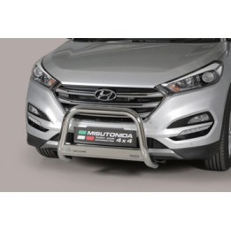 Bullbar Omologat RAR, Misutonida 4x4 Medium Bar, Culoare Negru, Hyundai Tucson - EDK.ro