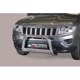 EC Homologated Bullbar, Misutonida 4x4 Medium Bar, Color Black, Jeep Compass - EDK.ro