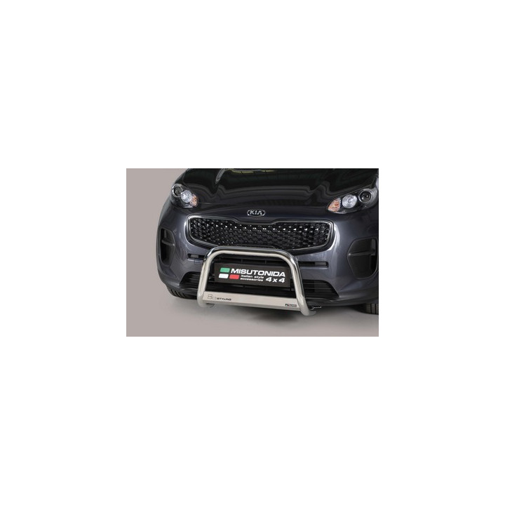 Bullbar Omologat RAR, Misutonida 4x4 Medium Bar, Culoare Argintiu, Kia Sportage - EDK.ro