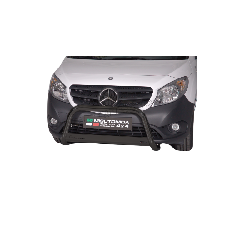 EC Homologated Bullbar, Misutonida 4x4 Medium Bar, Color Black, Mercedes-Benz Citan - EDK.ro