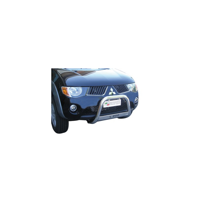 Bullbar Omologat RAR, Misutonida 4x4 Medium Bar, Culoare Argintiu, Mitsubishi L200 2006 - 2009 - EDK.ro