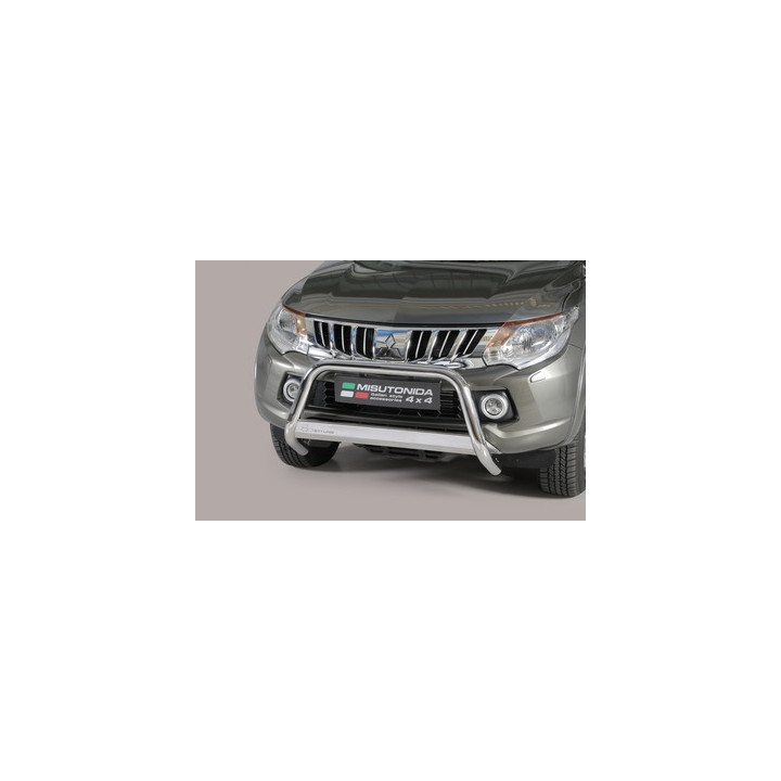 Bullbar Omologat RAR, Misutonida 4x4 Medium Bar, Culoare Argintiu, Mitsubishi L200 2015 - 2018 - EDK.ro