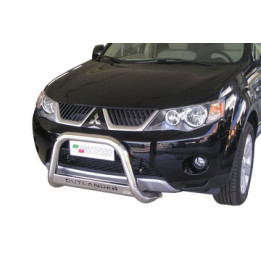 EC Homologated Bullbar, Misutonida 4x4 Medium Bar, Color Black, Mitsubishi Outlander - EDK.ro