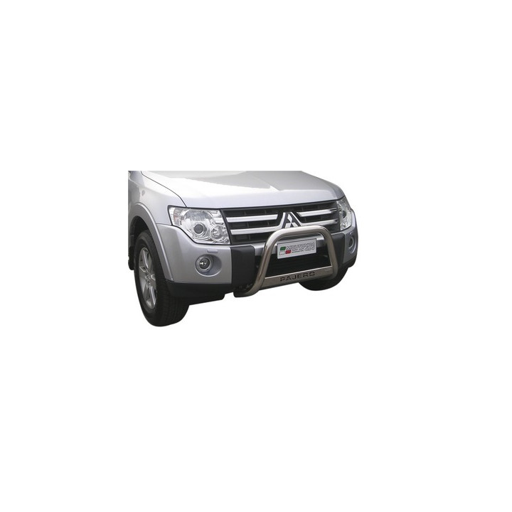 EC Homologated Bullbar, Misutonida 4x4 Medium Bar, Color Black, Mitsubishi Pajero 2007 - 2014 - EDK.ro