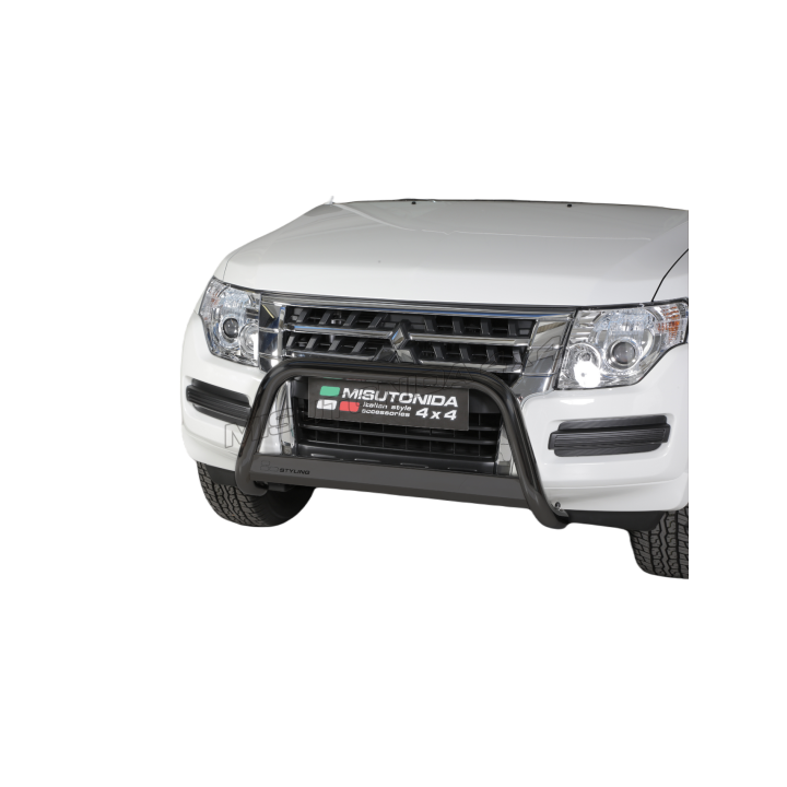 Bullbar Omologat RAR, Misutonida 4x4 Medium Bar, Culoare Negru, Mitsubishi Pajero 2015 - Prezent - EDK.ro