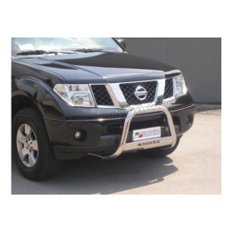 Bullbar Omologat RAR, Misutonida 4x4 Medium Bar, Culoare Argintiu, Nissan Navara 2005 - 2010 - EDK.ro
