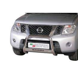 EC Homologated Bullbar, Misutonida 4x4 Medium Bar, Color Silver, Nissan Navara 2010 - 2015 - EDK.ro