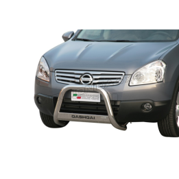EC Homologated Bullbar, Misutonida 4x4 Medium Bar, Color Silver, Nissan Qashqai - EDK.ro