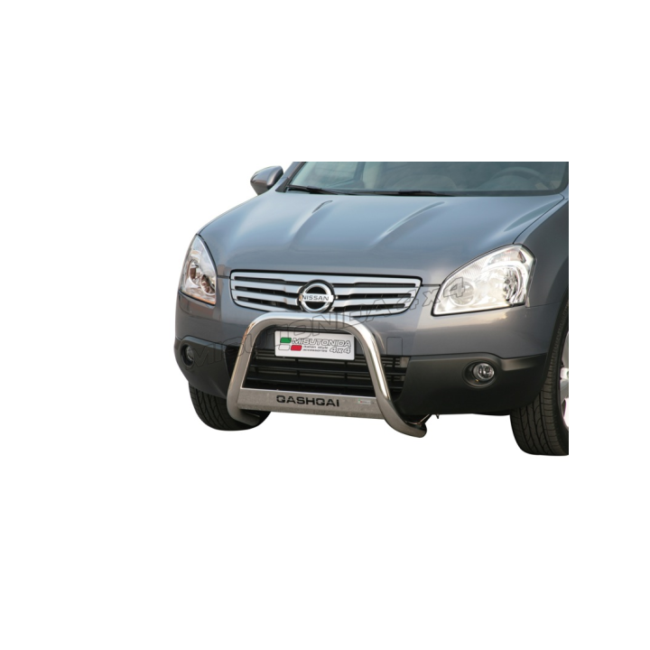 Bullbar Omologat RAR, Misutonida 4x4 Medium Bar, Culoare Argintiu, Nissan Qashqai - EDK.ro