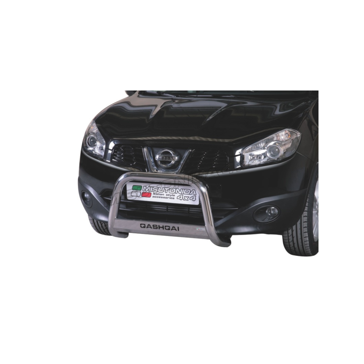 EC Homologated Bullbar, Misutonida 4x4 Medium Bar, Color Silver, Nissan Qashqai - EDK.ro