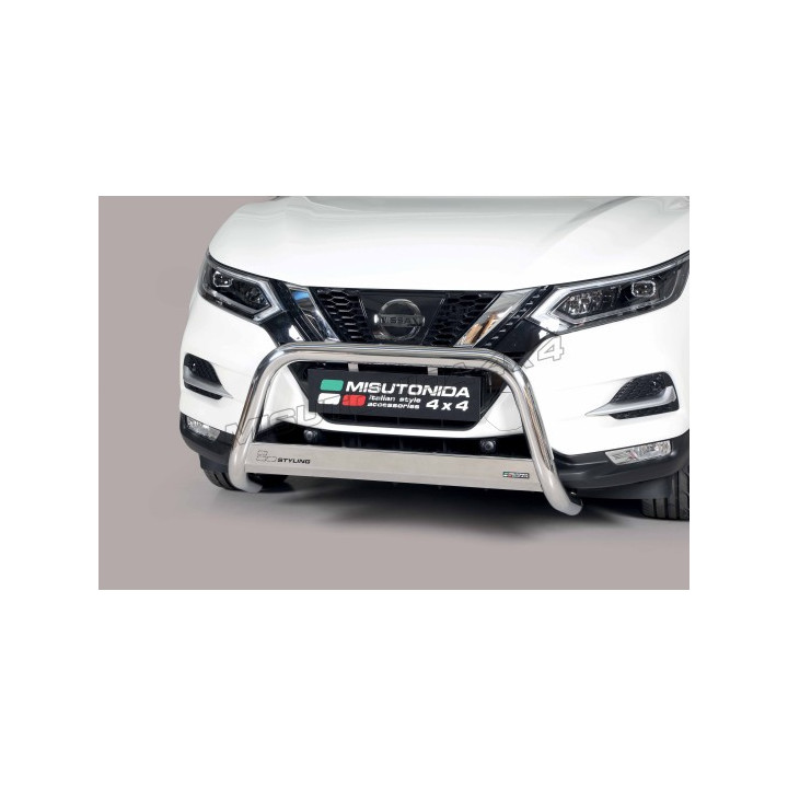 Bullbar Omologat RAR, Misutonida 4x4 Medium Bar, Culoare Argintiu, Nissan Qashqai - EDK.ro