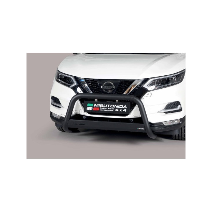EC Homologated Bullbar, Misutonida 4x4 Medium Bar, Color Black, Nissan Qashqai - EDK.ro