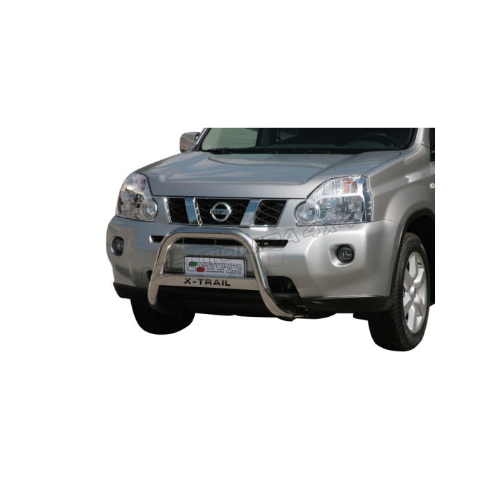 EC Homologated Bullbar, Misutonida 4x4 Medium Bar, Color Silver, Nissan X-Trail - EDK.ro