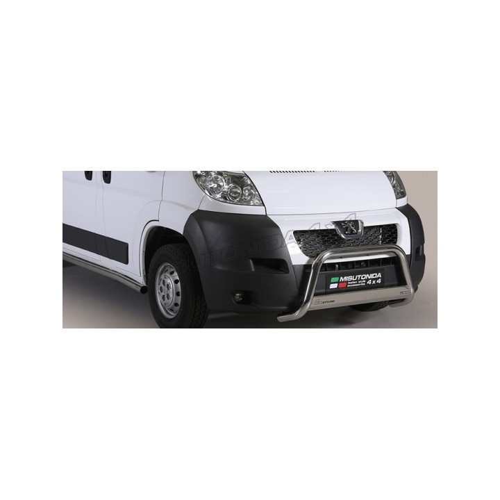 EC Homologated Bullbar, Misutonida 4x4 Medium Bar, Color Silver, Peugeot Boxer 2006 - 2013 - EDK.ro