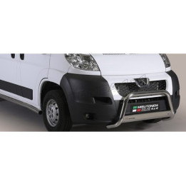 EC Homologated Bullbar, Misutonida 4x4 Medium Bar, Color Silver, Peugeot Boxer 2006 - 2013 - EDK.ro