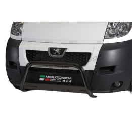EC Homologated Bullbar, Misutonida 4x4 Medium Bar, Color Black, Peugeot Boxer 2006 - 2013 - EDK.ro