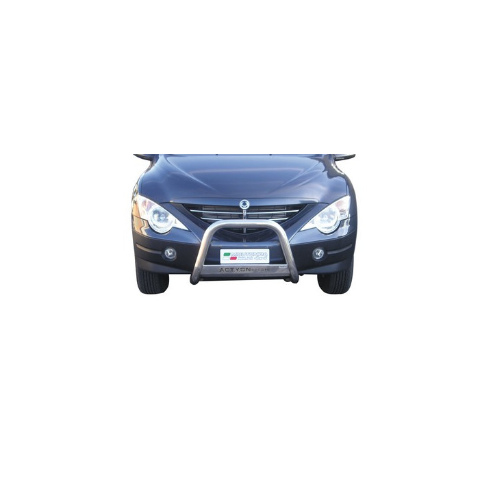 EC Homologated Bullbar, Misutonida 4x4 Medium Bar, Color Black, SsangYong Actyon Sports - EDK.ro