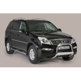 EC Homologated Bullbar, Misutonida 4x4 Medium Bar, Color Silver, SsangYong Rexton - EDK.ro