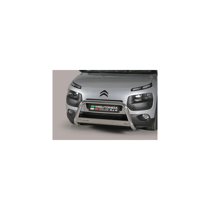 Bullbar Omologat RAR, Misutonida 4x4 Medium Bar, Culoare Negru, Citroën C4 Cactus - EDK.ro