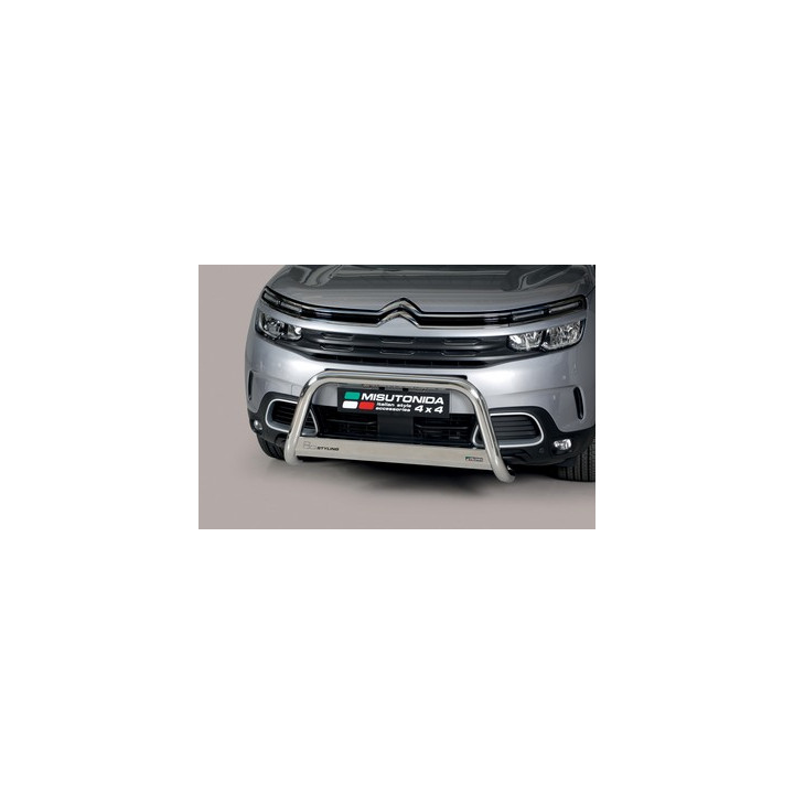 Bullbar Omologat RAR, Misutonida 4x4 Medium Bar, Culoare Argintiu, Citroën C5 Aircross - EDK.ro