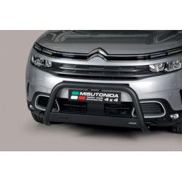 Bullbar Omologat RAR, Misutonida 4x4 Medium Bar, Culoare Negru, Citroën C5 Aircross - EDK.ro