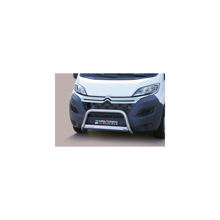 Bullbar Omologat RAR, Misutonida 4x4 Medium Bar, Culoare Negru, Citroën Jumper 2014 - 2023 - EDK.ro