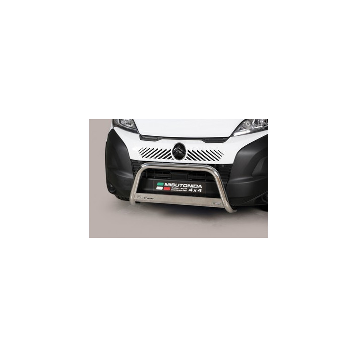 Bullbar Omologat RAR, Misutonida 4x4 Medium Bar, Culoare Argintiu, Citroën Jumper 2024 - Prezent - EDK.ro
