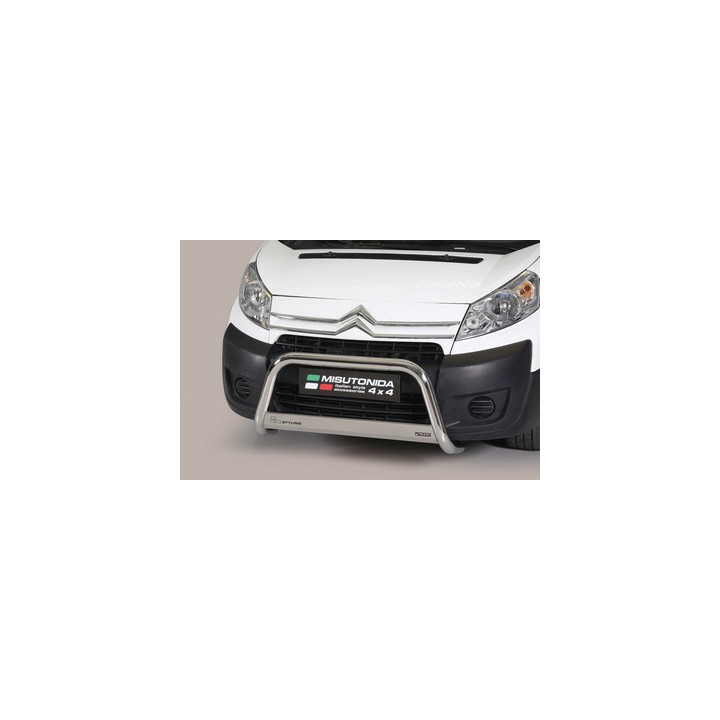 EC Homologated Bullbar, Misutonida 4x4 Medium Bar, Color Silver, Citroën Jumpy 2006 - 2015 - EDK.ro