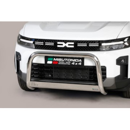 EC Homologated Bullbar, Misutonida 4x4 Medium Bar, Color Silver, Dacia Bigster - EDK.ro