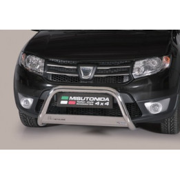 EC Homologated Bullbar, Misutonida 4x4 Medium Bar, Color Black, Dacia Sandero Stepway - EDK.ro