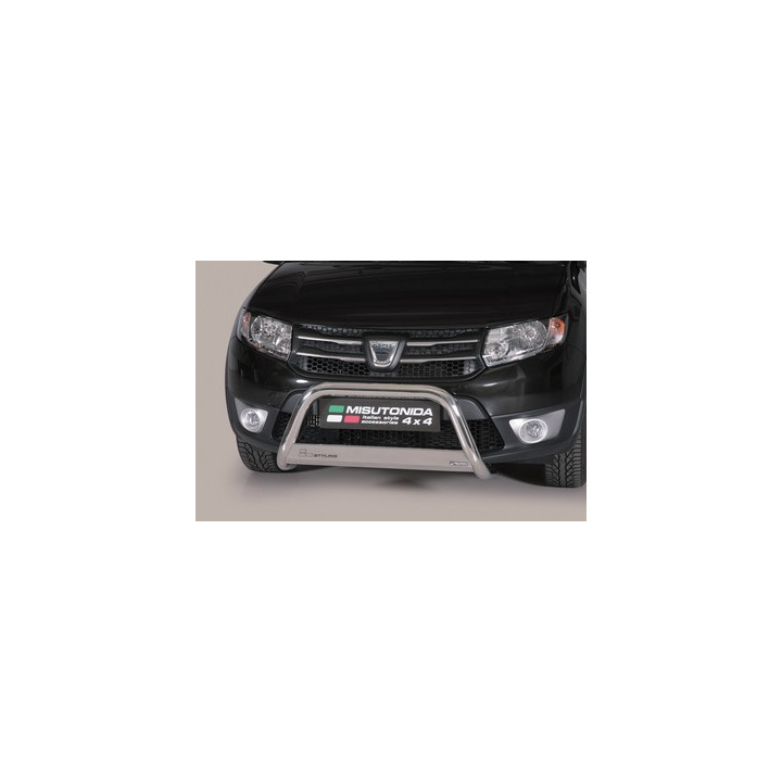 EC Homologated Bullbar, Misutonida 4x4 Medium Bar, Color Black, Dacia Sandero Stepway - EDK.ro