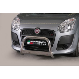 EC Homologated Bullbar, Misutonida 4x4 Medium Bar, Color Black, Fiat Doblò - EDK.ro