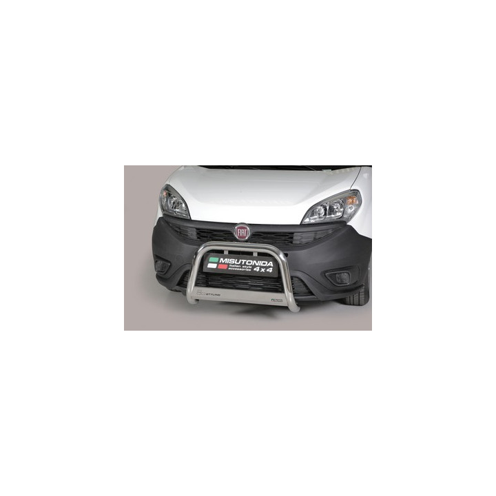 EC Homologated Bullbar, Misutonida 4x4 Medium Bar, Color Black, Fiat Doblò - EDK.ro