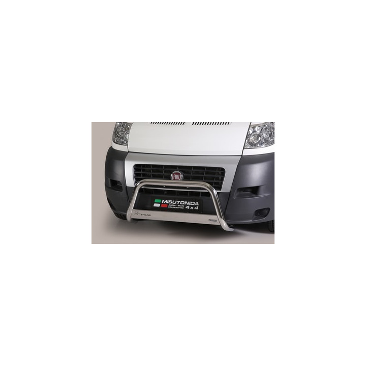 Bullbar Omologat RAR, Misutonida 4x4 Medium Bar, Culoare Argintiu, Fiat Ducato 2006 - 2013 - EDK.ro