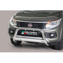EC Homologated Bullbar, Misutonida 4x4 Medium Bar, Color Silver, Fiat Fullback - EDK.ro