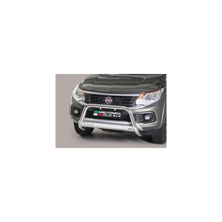 EC Homologated Bullbar, Misutonida 4x4 Medium Bar, Color Silver, Fiat Fullback - EDK.ro