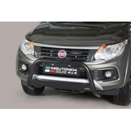 EC Homologated Bullbar, Misutonida 4x4 Medium Bar, Color Black, Fiat Fullback - EDK.ro