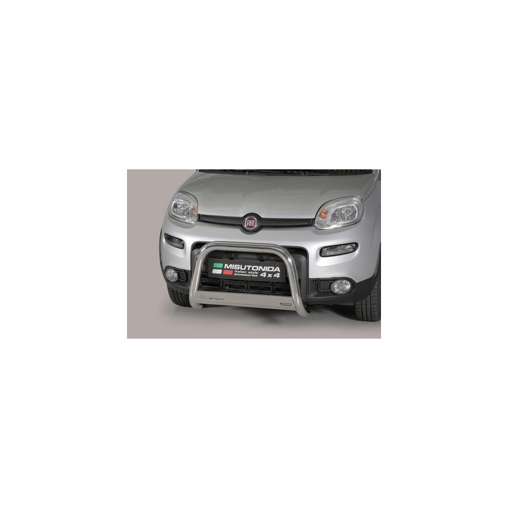 EC Homologated Bullbar, Misutonida 4x4 Medium Bar, Color Silver, Fiat Panda - EDK.ro