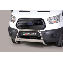 Bullbar Omologat RAR, Misutonida 4x4 Medium Bar, Culoare Argintiu, Ford Transit 2014 - 2024 - EDK.ro